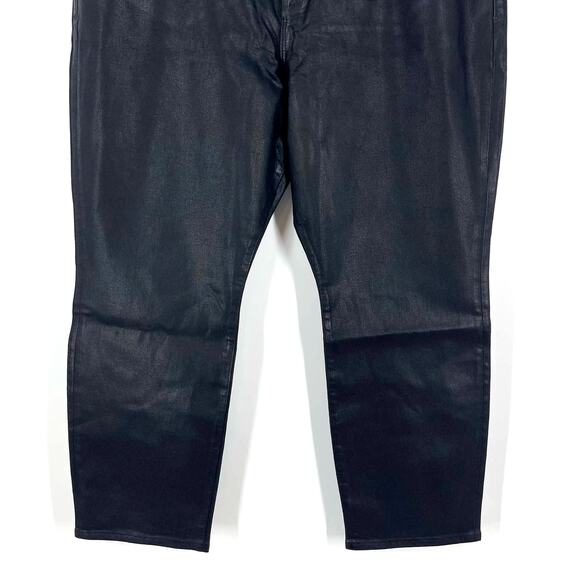 Good American Good Classic Coated Black Jeans Women's Size 22 NWT - Picture 6 of 7